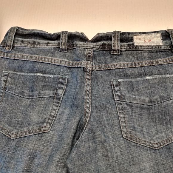 American Eagle Hipster Low Waist Cut Off Capri Jeans 90's Women's Size 6 - Picture 1 of 12